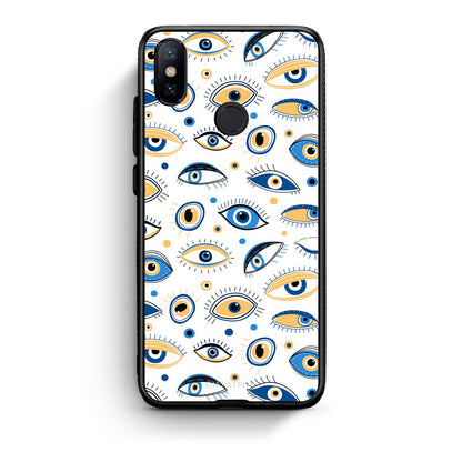 Xiaomi Mi A2 Ftou Ftou θήκη από τη Smartfits με σχέδιο στο πίσω μέρος και μαύρο περίβλημα | Smartphone case with colorful back and black bezels by Smartfits