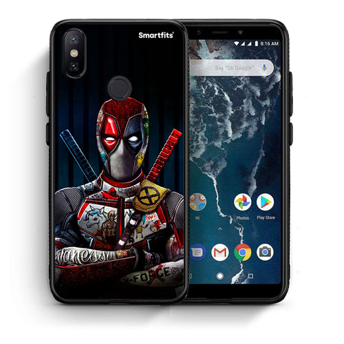 Θήκη Xiaomi Mi A2 Funny Guy από τη Smartfits με σχέδιο στο πίσω μέρος και μαύρο περίβλημα | Xiaomi Mi A2 Funny Guy case with colorful back and black bezels