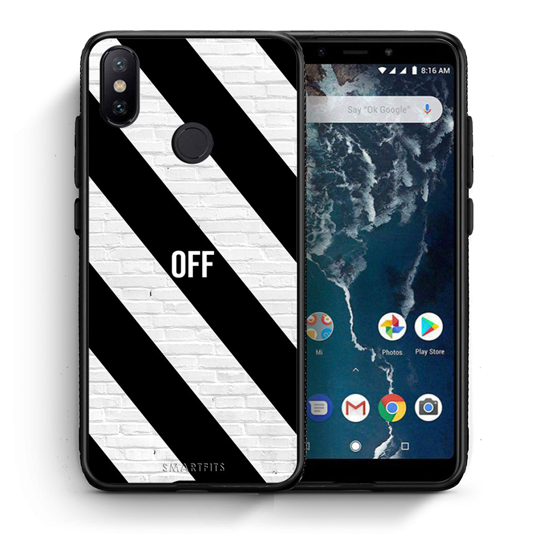 Θήκη Xiaomi Mi A2 Get Off από τη Smartfits με σχέδιο στο πίσω μέρος και μαύρο περίβλημα | Xiaomi Mi A2 Get Off case with colorful back and black bezels