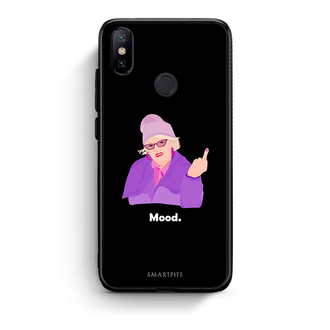 Xiaomi Mi A2 Grandma Mood Black θήκη από τη Smartfits με σχέδιο στο πίσω μέρος και μαύρο περίβλημα | Smartphone case with colorful back and black bezels by Smartfits