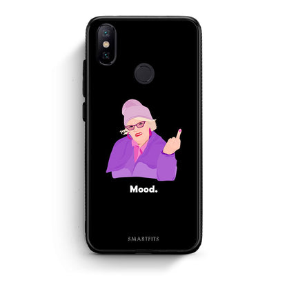 Xiaomi Mi A2 Grandma Mood Black θήκη από τη Smartfits με σχέδιο στο πίσω μέρος και μαύρο περίβλημα | Smartphone case with colorful back and black bezels by Smartfits