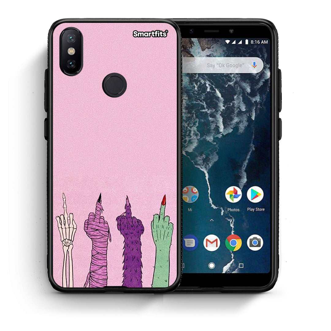 Θήκη Xiaomi Mi A2 Halloween Be A Lady από τη Smartfits με σχέδιο στο πίσω μέρος και μαύρο περίβλημα | Xiaomi Mi A2 Halloween Be A Lady case with colorful back and black bezels
