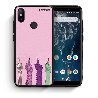 Θήκη Xiaomi Mi A2 Halloween Be A Lady από τη Smartfits με σχέδιο στο πίσω μέρος και μαύρο περίβλημα | Xiaomi Mi A2 Halloween Be A Lady case with colorful back and black bezels