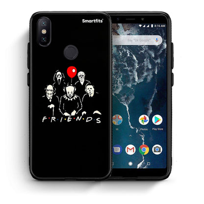 Θήκη Xiaomi Mi A2 Halloween Friends από τη Smartfits με σχέδιο στο πίσω μέρος και μαύρο περίβλημα | Xiaomi Mi A2 Halloween Friends case with colorful back and black bezels