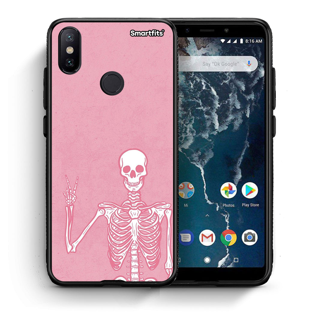 Θήκη Xiaomi Mi A2 Halloween Motivation από τη Smartfits με σχέδιο στο πίσω μέρος και μαύρο περίβλημα | Xiaomi Mi A2 Halloween Motivation case with colorful back and black bezels