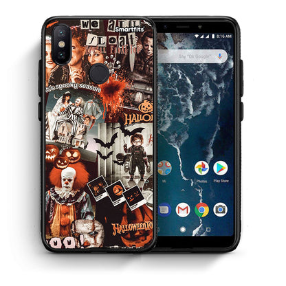 Θήκη Xiaomi Mi A2 Halloween Spooky Season από τη Smartfits με σχέδιο στο πίσω μέρος και μαύρο περίβλημα | Xiaomi Mi A2 Halloween Spooky Season case with colorful back and black bezels
