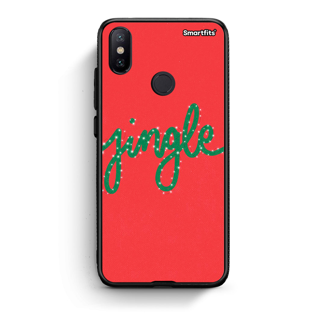 Xiaomi Mi A2 Jingle Xmas θήκη από τη Smartfits με σχέδιο στο πίσω μέρος και μαύρο περίβλημα | Smartphone case with colorful back and black bezels by Smartfits