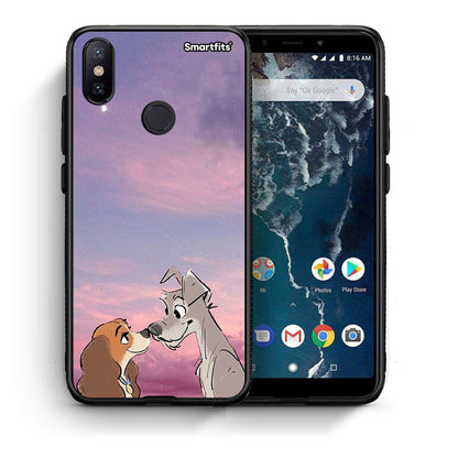 Θήκη Xiaomi Mi A2 Lady And Tramp από τη Smartfits με σχέδιο στο πίσω μέρος και μαύρο περίβλημα | Xiaomi Mi A2 Lady And Tramp case with colorful back and black bezels