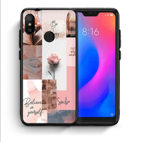 Thumbnail for Θήκη Xiaomi Mi A2 Lite Aesthetic Collage από τη Smartfits με σχέδιο στο πίσω μέρος και μαύρο περίβλημα | Xiaomi Mi A2 Lite Aesthetic Collage case with colorful back and black bezels