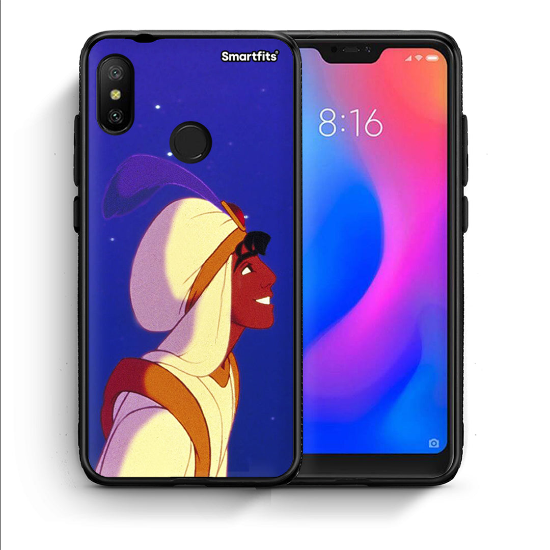 Θήκη Xiaomi Mi A2 Lite Alladin And Jasmine Love 1 από τη Smartfits με σχέδιο στο πίσω μέρος και μαύρο περίβλημα | Xiaomi Mi A2 Lite Alladin And Jasmine Love 1 case with colorful back and black bezels