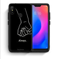 Thumbnail for Θήκη Αγίου Βαλεντίνου Xiaomi Mi A2 Lite Always & Forever 1 από τη Smartfits με σχέδιο στο πίσω μέρος και μαύρο περίβλημα | Xiaomi Mi A2 Lite Always & Forever 1 case with colorful back and black bezels