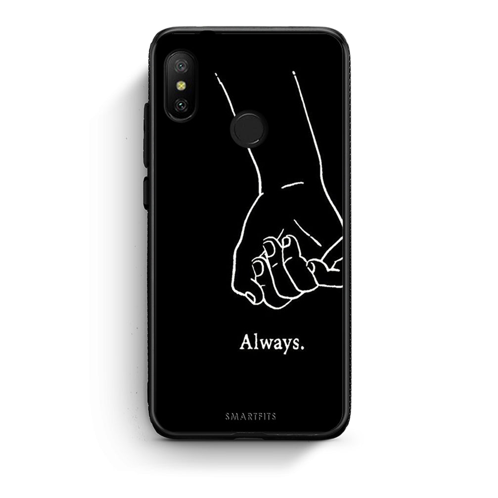 Xiaomi Mi A2 Lite Always & Forever 1 Θήκη Αγίου Βαλεντίνου από τη Smartfits με σχέδιο στο πίσω μέρος και μαύρο περίβλημα | Smartphone case with colorful back and black bezels by Smartfits