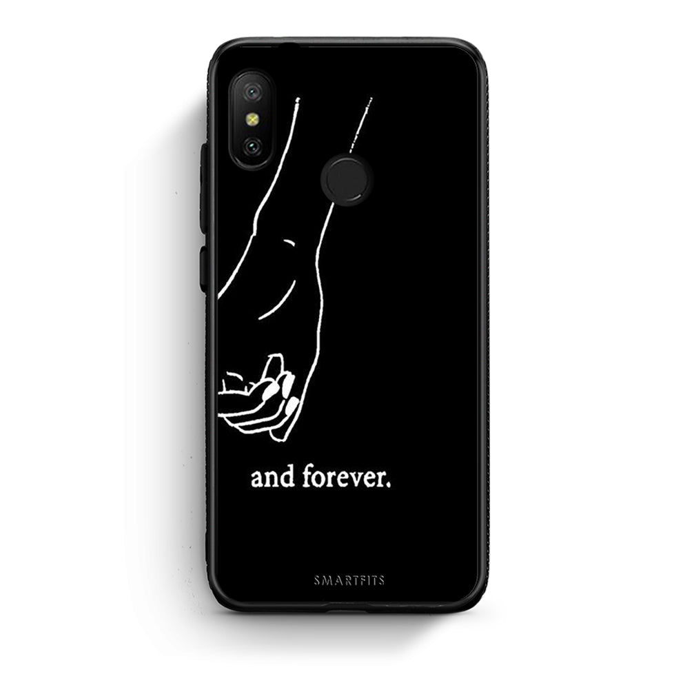Xiaomi Mi A2 Lite Always & Forever 2 Θήκη Αγίου Βαλεντίνου από τη Smartfits με σχέδιο στο πίσω μέρος και μαύρο περίβλημα | Smartphone case with colorful back and black bezels by Smartfits