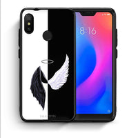 Thumbnail for Θήκη Xiaomi Mi A2 Lite Angels Demons από τη Smartfits με σχέδιο στο πίσω μέρος και μαύρο περίβλημα | Xiaomi Mi A2 Lite Angels Demons case with colorful back and black bezels
