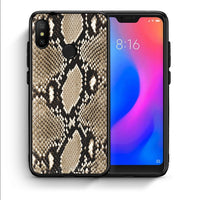 Thumbnail for Θήκη Xiaomi Mi A2 Lite Fashion Snake Animal από τη Smartfits με σχέδιο στο πίσω μέρος και μαύρο περίβλημα | Xiaomi Mi A2 Lite Fashion Snake Animal case with colorful back and black bezels