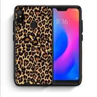 Thumbnail for Θήκη Xiaomi Mi A2 Lite Leopard Animal από τη Smartfits με σχέδιο στο πίσω μέρος και μαύρο περίβλημα | Xiaomi Mi A2 Lite Leopard Animal case with colorful back and black bezels