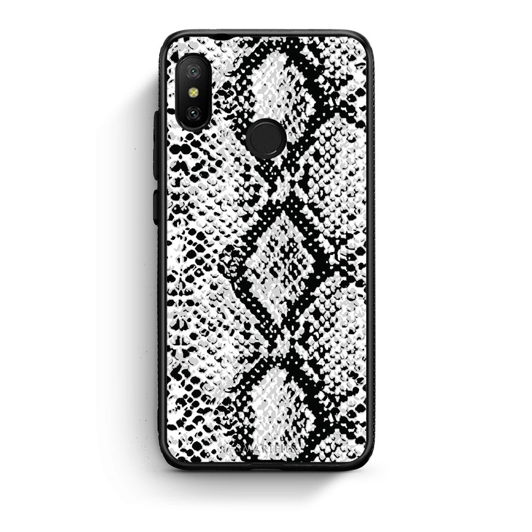 24 - Xiaomi Mi A2 Lite  White Snake Animal case, cover, bumper