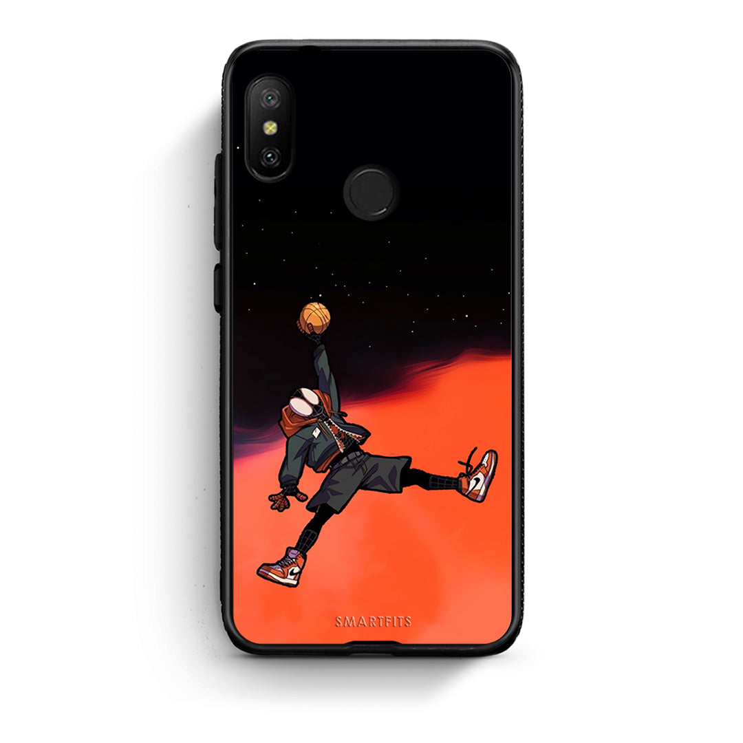 Xiaomi Mi A2 Lite Basketball Hero θήκη από τη Smartfits με σχέδιο στο πίσω μέρος και μαύρο περίβλημα | Smartphone case with colorful back and black bezels by Smartfits