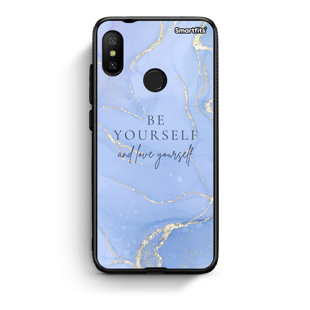 Xiaomi Mi A2 Lite Be Yourself θήκη από τη Smartfits με σχέδιο στο πίσω μέρος και μαύρο περίβλημα | Smartphone case with colorful back and black bezels by Smartfits