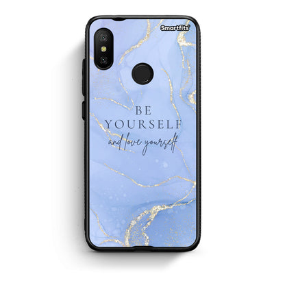 Xiaomi Mi A2 Lite Be Yourself θήκη από τη Smartfits με σχέδιο στο πίσω μέρος και μαύρο περίβλημα | Smartphone case with colorful back and black bezels by Smartfits