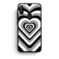 Thumbnail for Xiaomi Mi A2 Lite Black Hearts θήκη από τη Smartfits με σχέδιο στο πίσω μέρος και μαύρο περίβλημα | Smartphone case with colorful back and black bezels by Smartfits