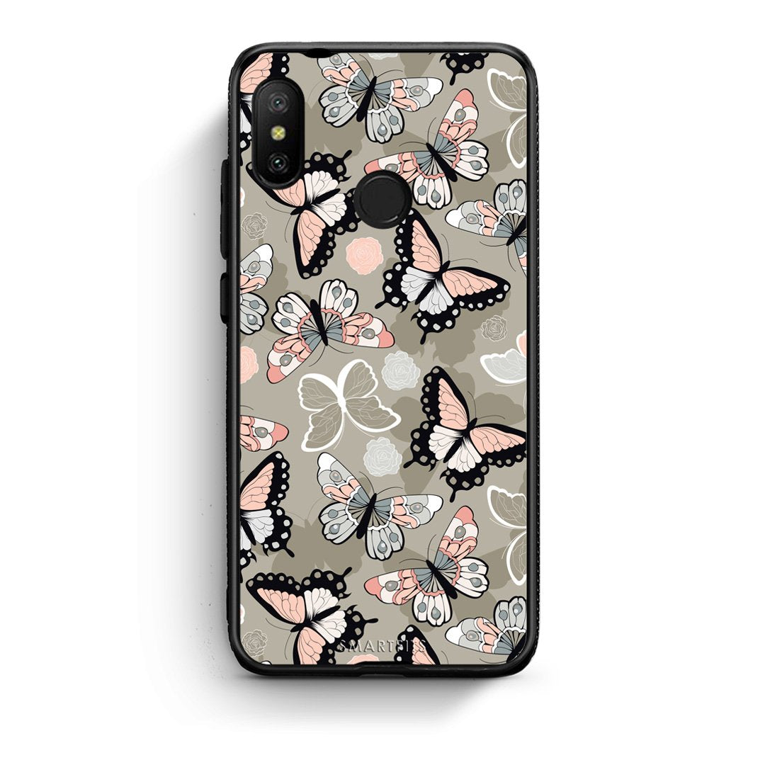 135 - Xiaomi Mi A2 Lite  Butterflies Boho case, cover, bumper