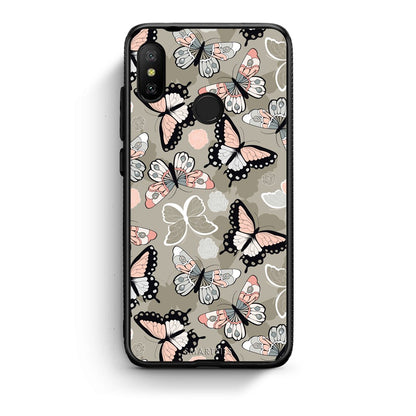 135 - Xiaomi Mi A2 Lite  Butterflies Boho case, cover, bumper