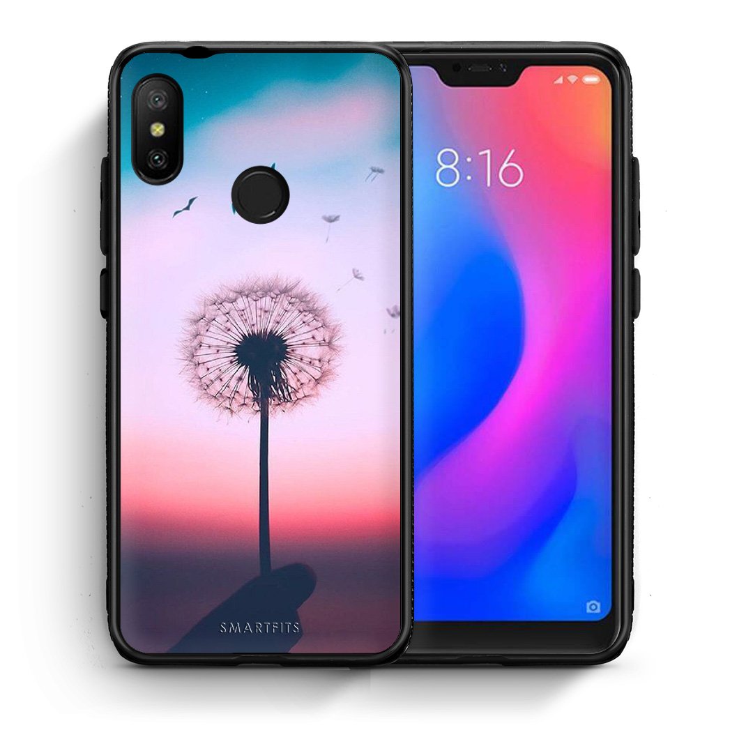 Θήκη Xiaomi Mi A2 Lite Wish Boho από τη Smartfits με σχέδιο στο πίσω μέρος και μαύρο περίβλημα | Xiaomi Mi A2 Lite Wish Boho case with colorful back and black bezels