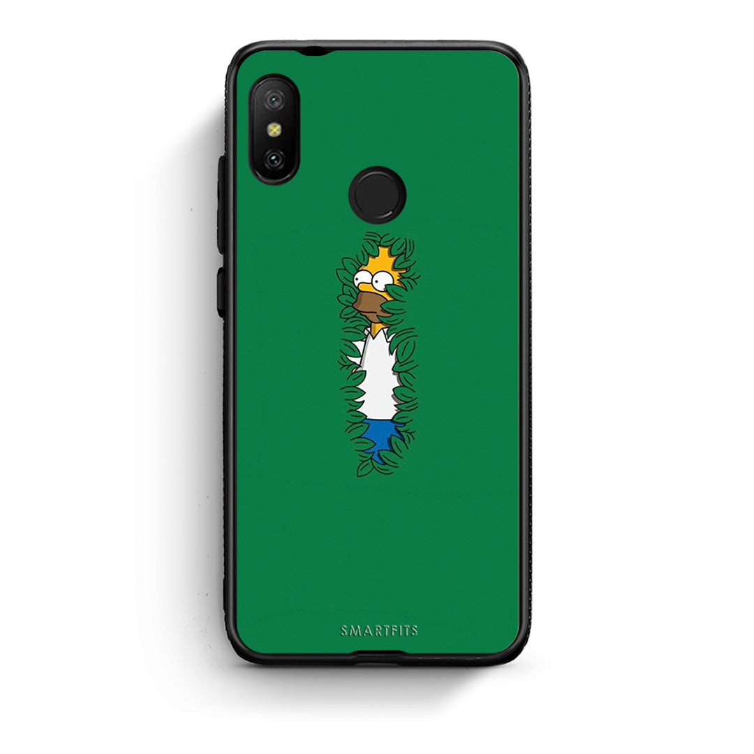 Xiaomi Mi A2 Lite Bush Man Θήκη Αγίου Βαλεντίνου από τη Smartfits με σχέδιο στο πίσω μέρος και μαύρο περίβλημα | Smartphone case with colorful back and black bezels by Smartfits