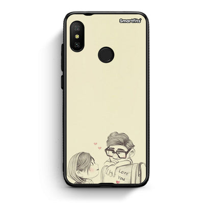 Xiaomi Mi A2 Lite Carl And Ellie θήκη από τη Smartfits με σχέδιο στο πίσω μέρος και μαύρο περίβλημα | Smartphone case with colorful back and black bezels by Smartfits