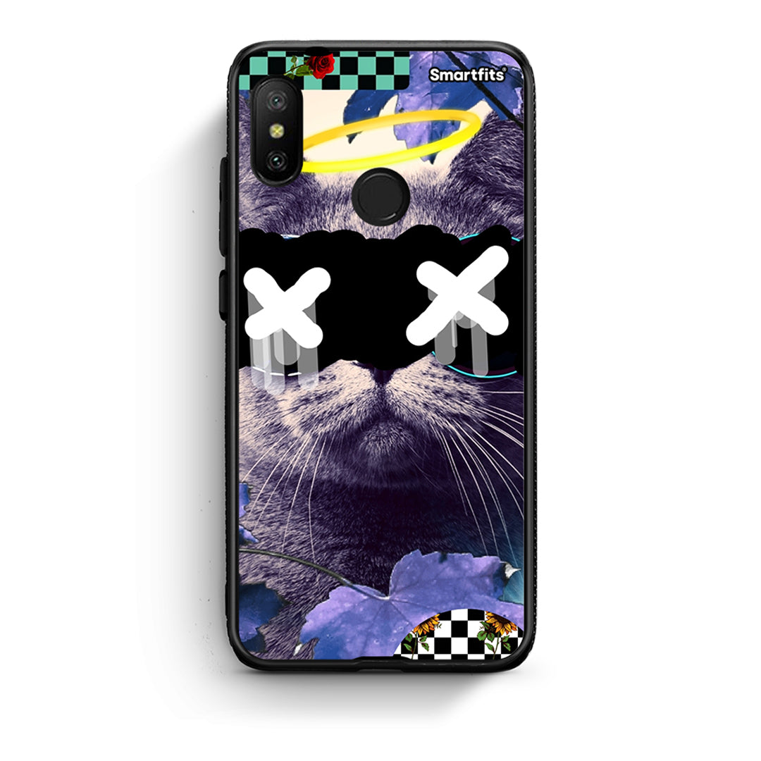 Xiaomi Mi A2 Lite Cat Collage θήκη από τη Smartfits με σχέδιο στο πίσω μέρος και μαύρο περίβλημα | Smartphone case with colorful back and black bezels by Smartfits
