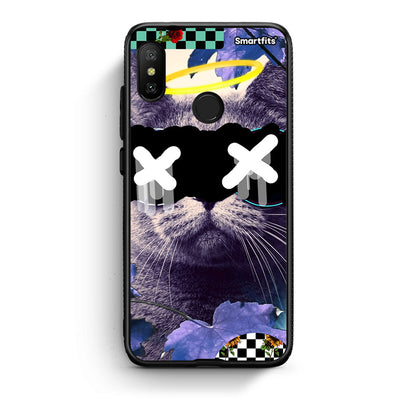 Xiaomi Mi A2 Lite Cat Collage θήκη από τη Smartfits με σχέδιο στο πίσω μέρος και μαύρο περίβλημα | Smartphone case with colorful back and black bezels by Smartfits