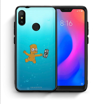 Θήκη Xiaomi Mi A2 Lite Chasing Money από τη Smartfits με σχέδιο στο πίσω μέρος και μαύρο περίβλημα | Xiaomi Mi A2 Lite Chasing Money case with colorful back and black bezels