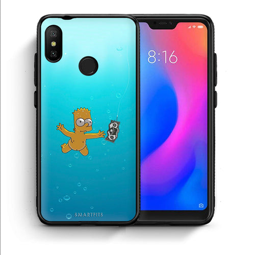 Θήκη Xiaomi Mi A2 Lite Chasing Money από τη Smartfits με σχέδιο στο πίσω μέρος και μαύρο περίβλημα | Xiaomi Mi A2 Lite Chasing Money case with colorful back and black bezels