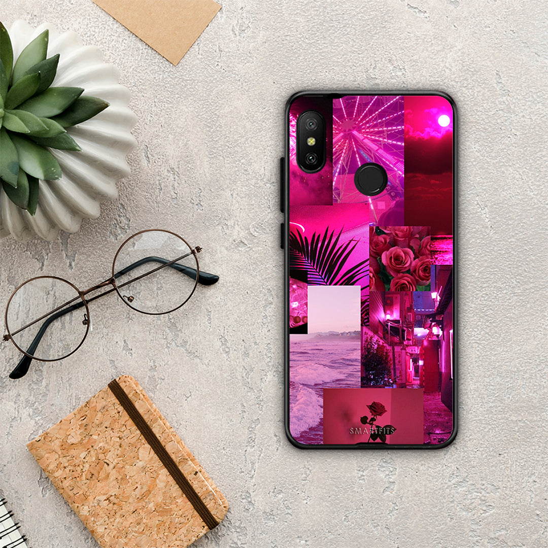 Collage Red Roses - Xiaomi Mi A2 Lite θήκη