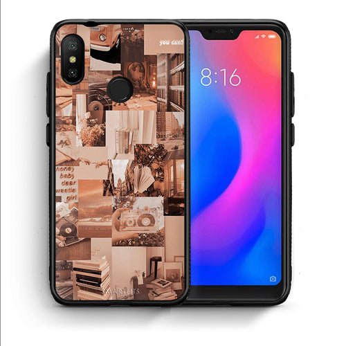 Θήκη Αγίου Βαλεντίνου Xiaomi Mi A2 Lite Collage You Can από τη Smartfits με σχέδιο στο πίσω μέρος και μαύρο περίβλημα | Xiaomi Mi A2 Lite Collage You Can case with colorful back and black bezels