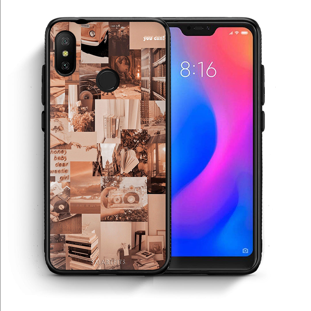 Θήκη Αγίου Βαλεντίνου Xiaomi Mi A2 Lite Collage You Can από τη Smartfits με σχέδιο στο πίσω μέρος και μαύρο περίβλημα | Xiaomi Mi A2 Lite Collage You Can case with colorful back and black bezels