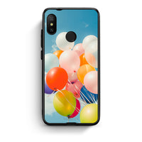 Thumbnail for Xiaomi Mi A2 Lite Colorful Balloons θήκη από τη Smartfits με σχέδιο στο πίσω μέρος και μαύρο περίβλημα | Smartphone case with colorful back and black bezels by Smartfits