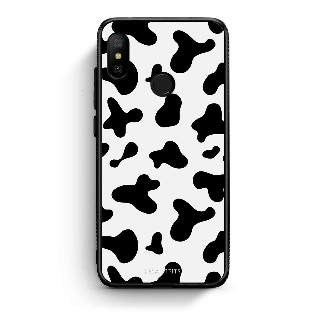 Xiaomi Mi A2 Lite Cow Print θήκη από τη Smartfits με σχέδιο στο πίσω μέρος και μαύρο περίβλημα | Smartphone case with colorful back and black bezels by Smartfits