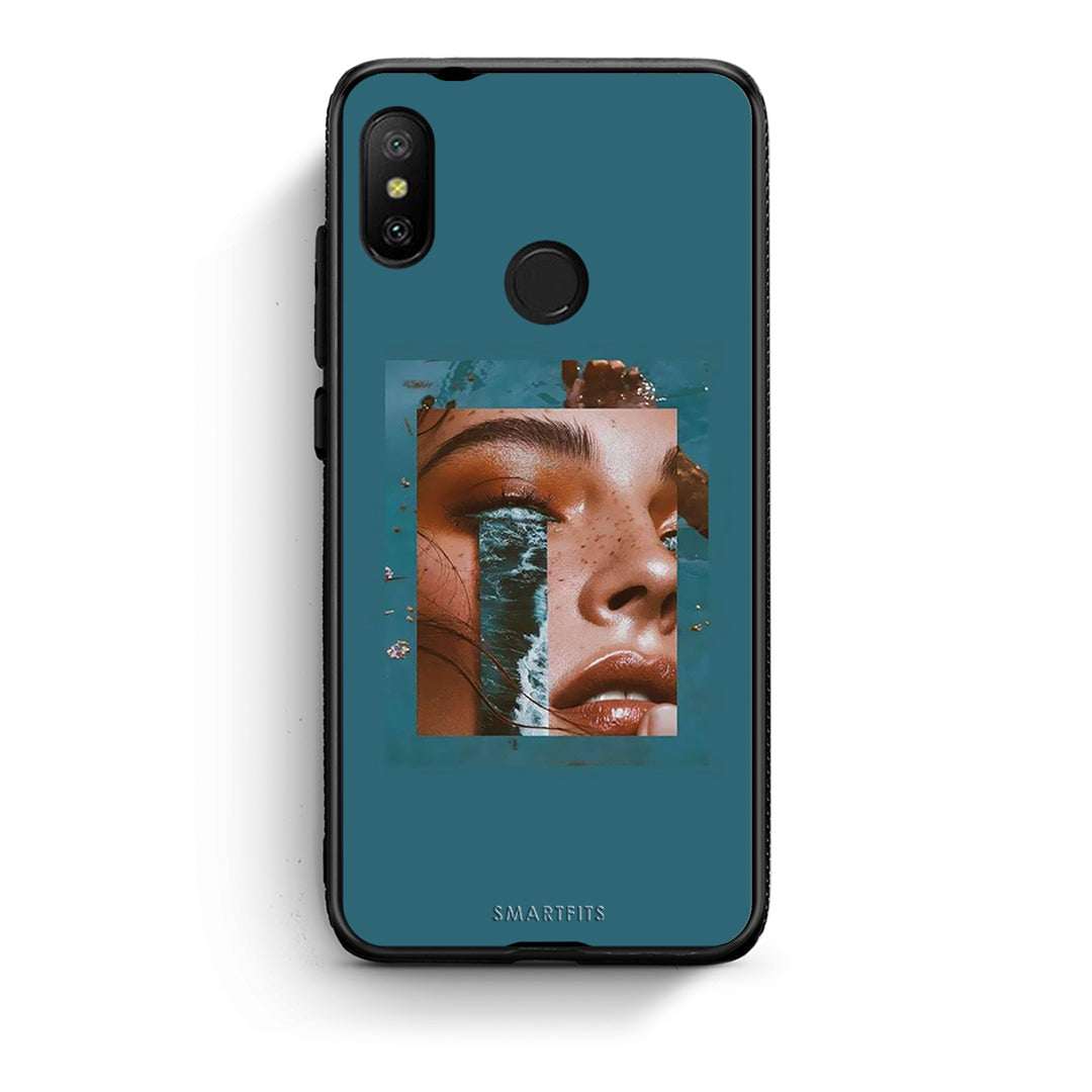 Xiaomi Mi A2 Lite Cry An Ocean θήκη από τη Smartfits με σχέδιο στο πίσω μέρος και μαύρο περίβλημα | Smartphone case with colorful back and black bezels by Smartfits