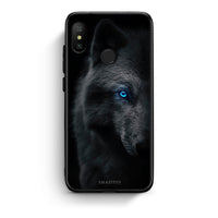Thumbnail for Xiaomi Mi A2 Lite Dark Wolf θήκη από τη Smartfits με σχέδιο στο πίσω μέρος και μαύρο περίβλημα | Smartphone case with colorful back and black bezels by Smartfits