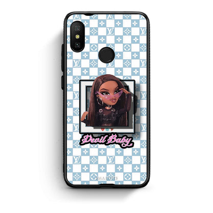 Xiaomi Mi A2 Lite Devil Baby Θήκη Αγίου Βαλεντίνου από τη Smartfits με σχέδιο στο πίσω μέρος και μαύρο περίβλημα | Smartphone case with colorful back and black bezels by Smartfits