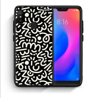 Thumbnail for Θήκη Xiaomi Mi A2 Lite Doodle Art από τη Smartfits με σχέδιο στο πίσω μέρος και μαύρο περίβλημα | Xiaomi Mi A2 Lite Doodle Art case with colorful back and black bezels