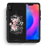 Thumbnail for Θήκη Xiaomi Mi A2 Lite Frame Flower από τη Smartfits με σχέδιο στο πίσω μέρος και μαύρο περίβλημα | Xiaomi Mi A2 Lite Frame Flower case with colorful back and black bezels
