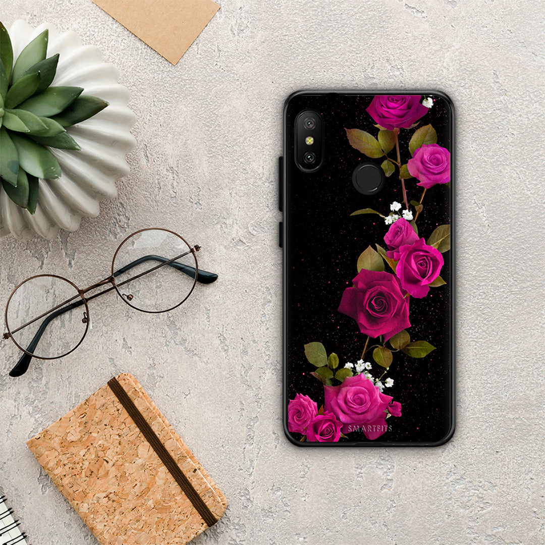 Flower Red Roses - Xiaomi Mi A2 Lite θήκη