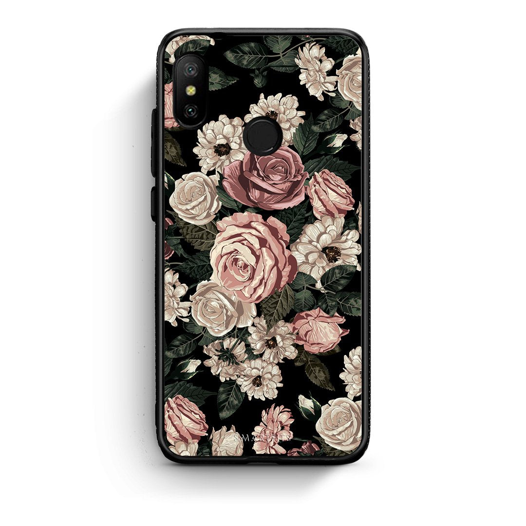 4 - Xiaomi Mi A2 Lite Wild Roses Flower case, cover, bumper