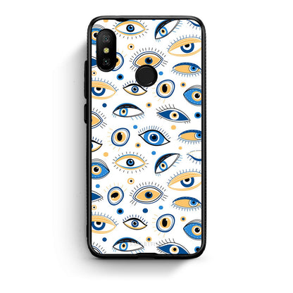 Xiaomi Mi A2 Lite Ftou Ftou θήκη από τη Smartfits με σχέδιο στο πίσω μέρος και μαύρο περίβλημα | Smartphone case with colorful back and black bezels by Smartfits