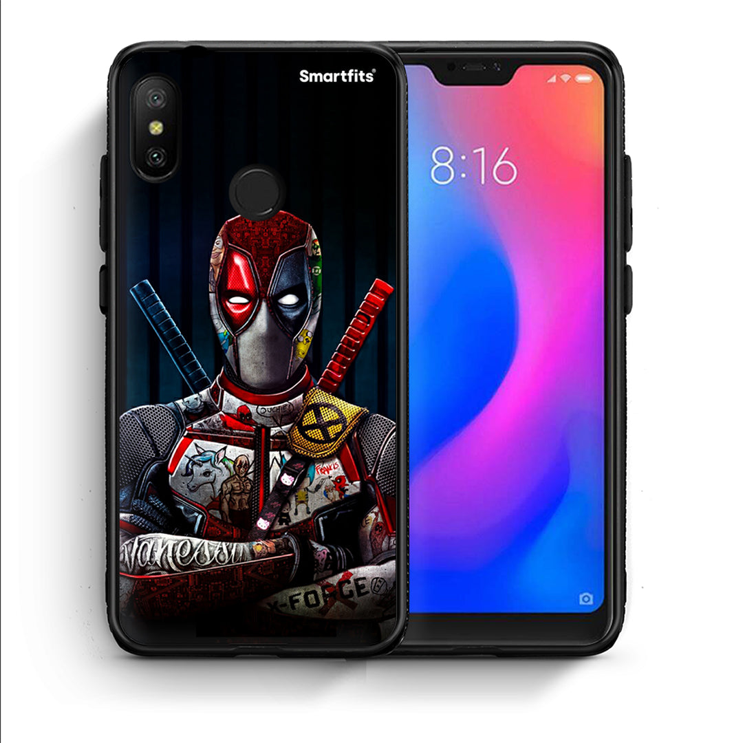 Θήκη Xiaomi Mi A2 Lite Funny Guy από τη Smartfits με σχέδιο στο πίσω μέρος και μαύρο περίβλημα | Xiaomi Mi A2 Lite Funny Guy case with colorful back and black bezels