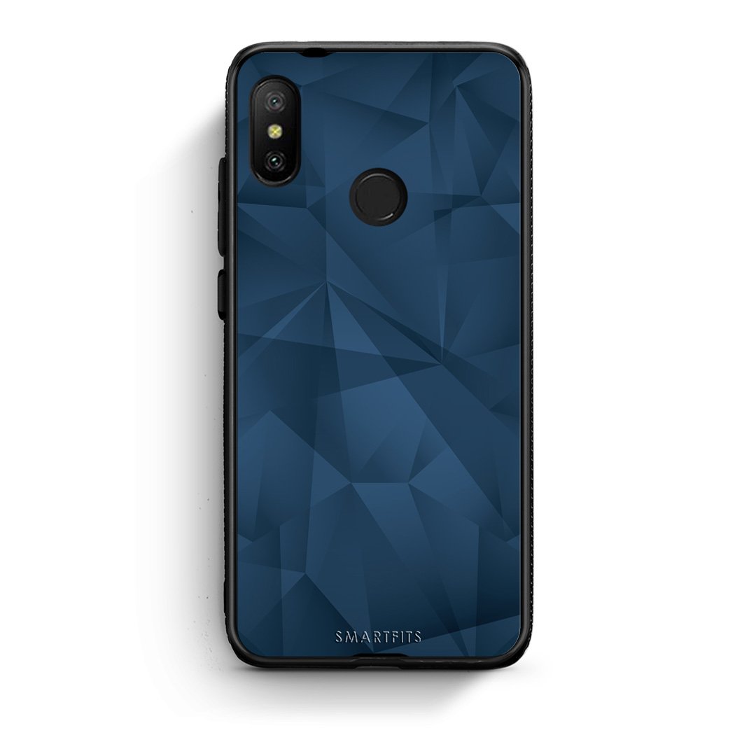 39 - Xiaomi Mi A2 Lite  Blue Abstract Geometric case, cover, bumper