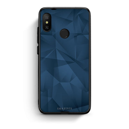 39 - Xiaomi Mi A2 Lite  Blue Abstract Geometric case, cover, bumper